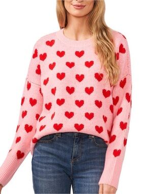 CECE Valentines Heart Sweater - Large